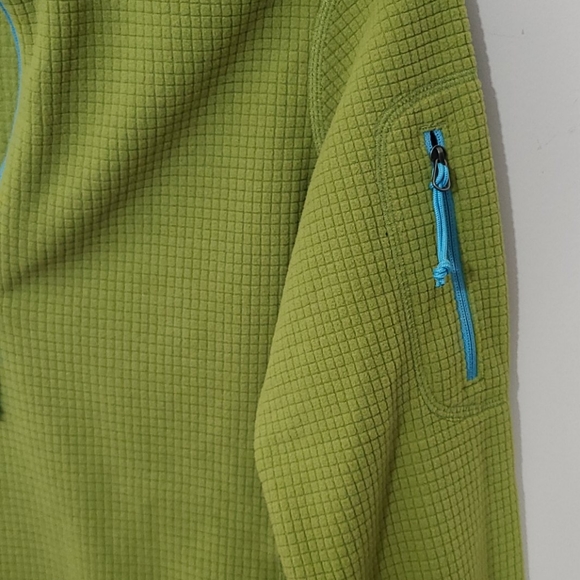 Orvis Trout Bum Waffle 1/4 Zip Green Pullover Size XS - Picture 4 of 8